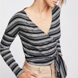 Free People Stripe Crop Top